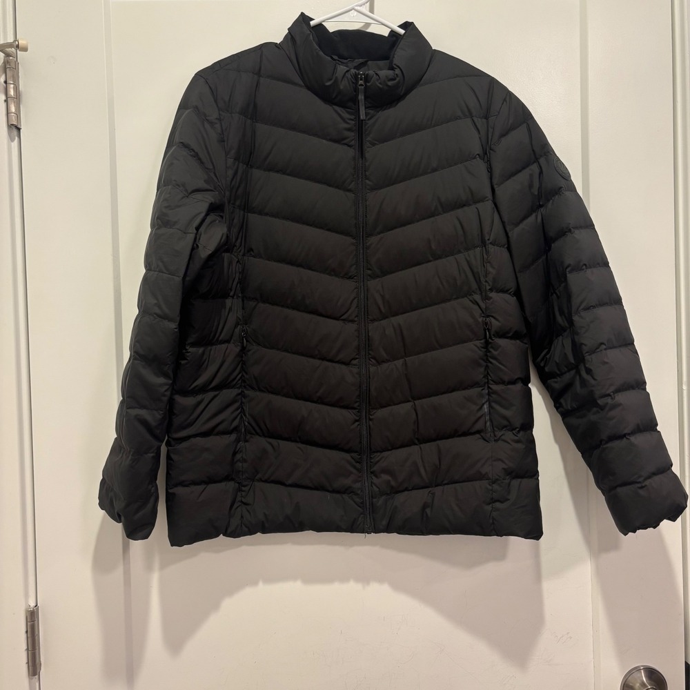 Bosideng Mens Black Lightweight Quilted Puffer Jacket Full Zip Size 175/96A